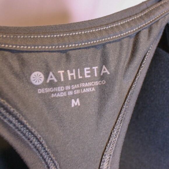 Athleta Camouflage Racer Back Tank Top Sleeveless Camo Athleisure Outdoors M - Picture 4 of 5